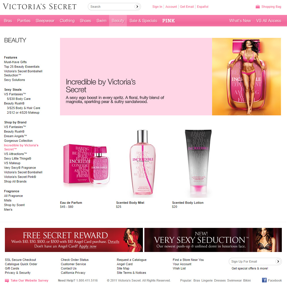 Victoria's Secret Incredible Fragrances - Perfumes, Colognes, Parfums,  Scents resource guide - The Perfume Girl
