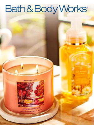 Bath & Body Works Summer's Golden Hour Candles ad
