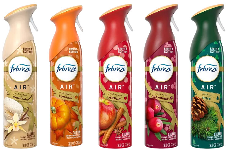 Febreze Fresh Holiday Scents home fragrances The Perfume Girl