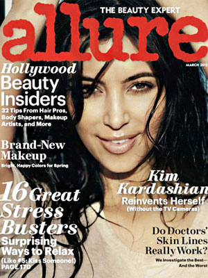 Allure, March 2012, Kim Kardashian