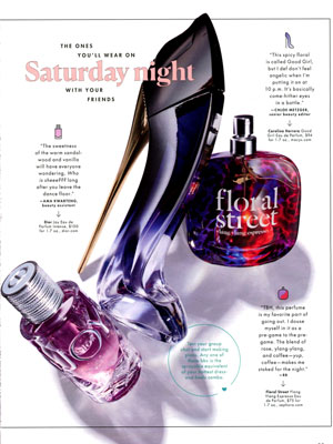 Carolina Herrera Good Girl Perfume editorial Cosmopolitan