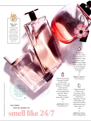 Burberry Her Blossom Perfume editorial Cosmopolitan