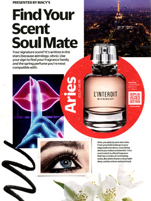 Givenchy L'Interdit Perfume editorial Cosmopolitan