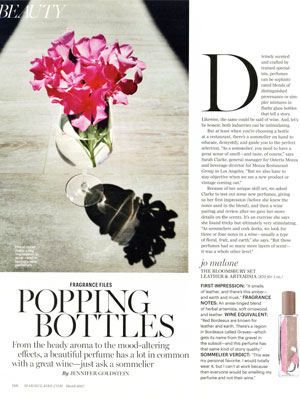 Jo Malone The Bloomsbury Set Perfume editorial Marie Claire Popping Bottles
