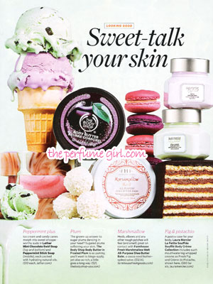The Body Shop Holiday Fragrances Perfume editorial Sweet Skin Care